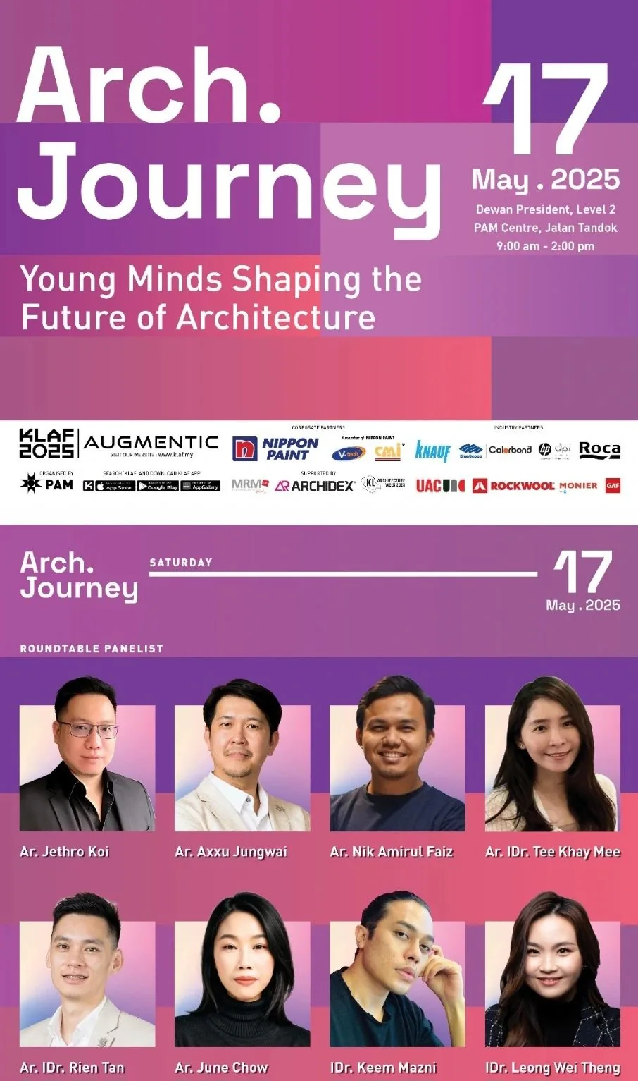 Arch. Journey 2025 · roundtable, PAM Centre