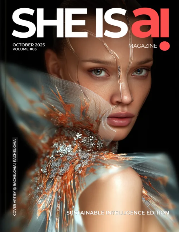 She is AI Magazine V3-2025 feature spread