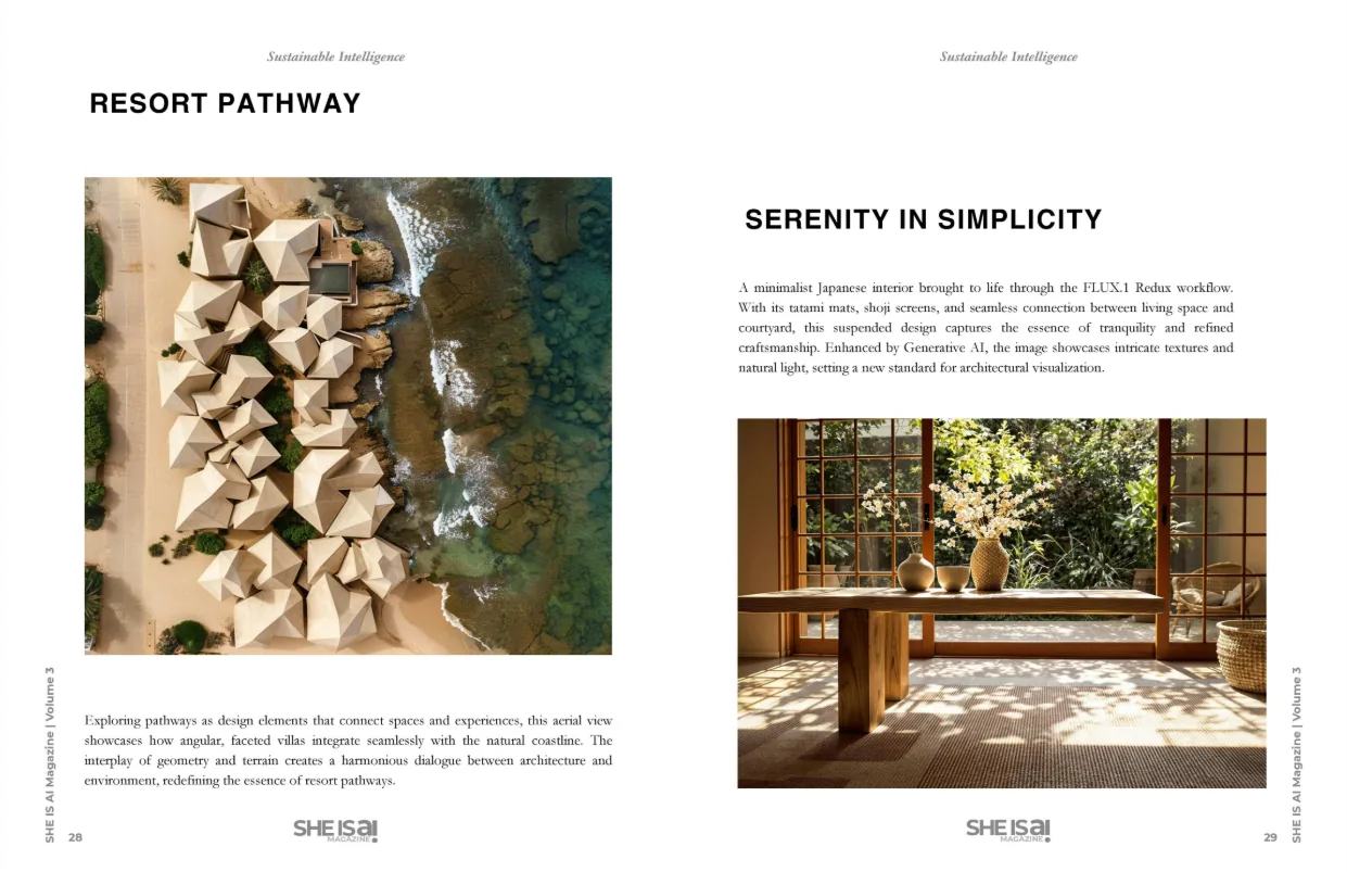 She is AI Magazine V3-2025 feature spread